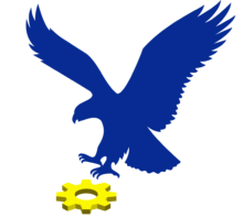 Falcon with gear